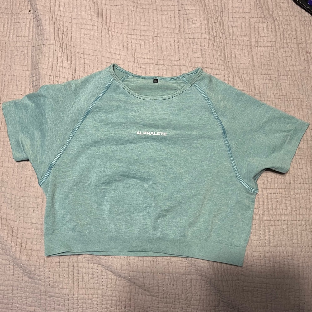 Jade green Alphalete crop